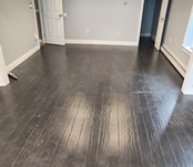 Hand-scraped floor before refinishing